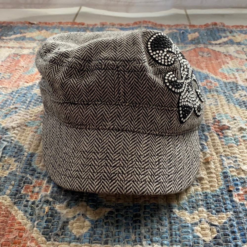 Fleur-de-Lis Bling Cadet Cap